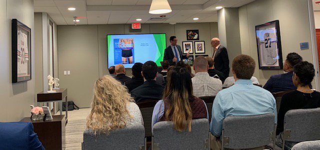 Athletico's tweet photo. #ContinuousImprovement: Thank you to Dr. Benjamin Domb of @Hip_Institute and Dr. William Meyers of @CoreMDs for presenting on "The Core." Our team enjoyed hearing surgeons speak on the topic of movement patterns! https://t.co/1qzz4B8auj