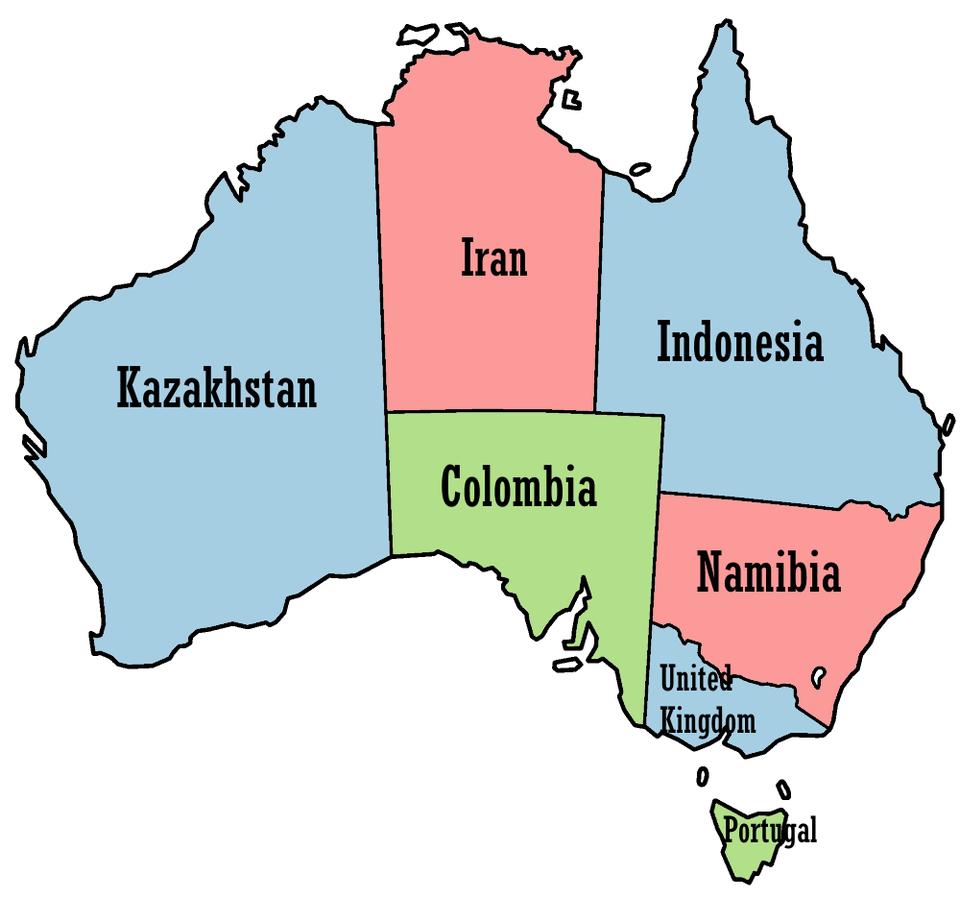 Care sunt cele 7 țări din Australia?