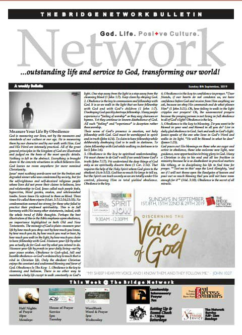 dbridgenetwork1's tweet photo. @AMadojemu @AdekunleOmisor2 @tajayiope @ROladiran @WrightBukola @Xquisitushers @Bims_livngarden @Babatunde_300 @babateye @biodunmakinde The Bridge Network, Bulletin 8th Sept, 2019. Have a great Sunday and week ahead 
#TBN #OutstandingLife&amp;ServiceTransformingOurWorld https://t.co/tSeLmN7ot6