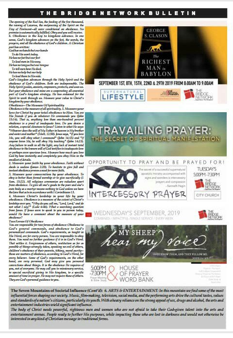 dbridgenetwork1's tweet photo. @AMadojemu @AdekunleOmisor2 @tajayiope @ROladiran @WrightBukola @Xquisitushers @Bims_livngarden @Babatunde_300 @babateye @biodunmakinde The Bridge Network, Bulletin 8th Sept, 2019. Have a great Sunday and week ahead 
#TBN #OutstandingLife&amp;ServiceTransformingOurWorld https://t.co/tSeLmN7ot6