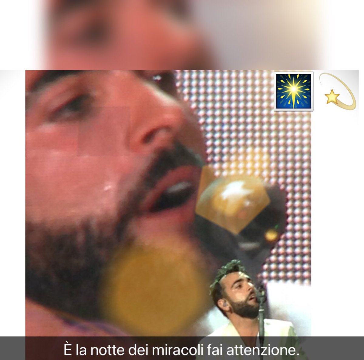 SaraBergadano's tweet photo. @mengonimarco 23.07.2016 Milano-Lucca. Una giornata dove non tirava un alito di vento. In piedi per ore. La stanchezza. Tutto svanì quando il miracolo, Marco Mengoni, arrivò sul palco. I veri miracoli, quanto poco rumore fanno. GRAZIE ❤️#MMPlaylist #MarcoMengoniApp https://t.co/CTOkUfj7EJ