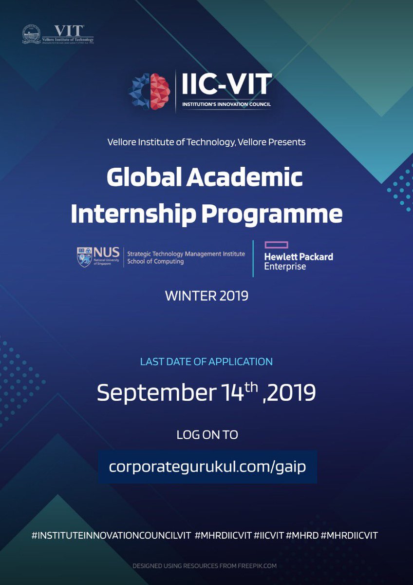 iic_vit's tweet photo. With the advantage of industry exposure and increased adaptability that comes with a global experience, this programme will take you closer to your dream goals.
#InstitutionInnovationCouncil
#MHRDIIC
#IICVIT
#MHRDIICVIT https://t.co/Fc1vZ36hdk