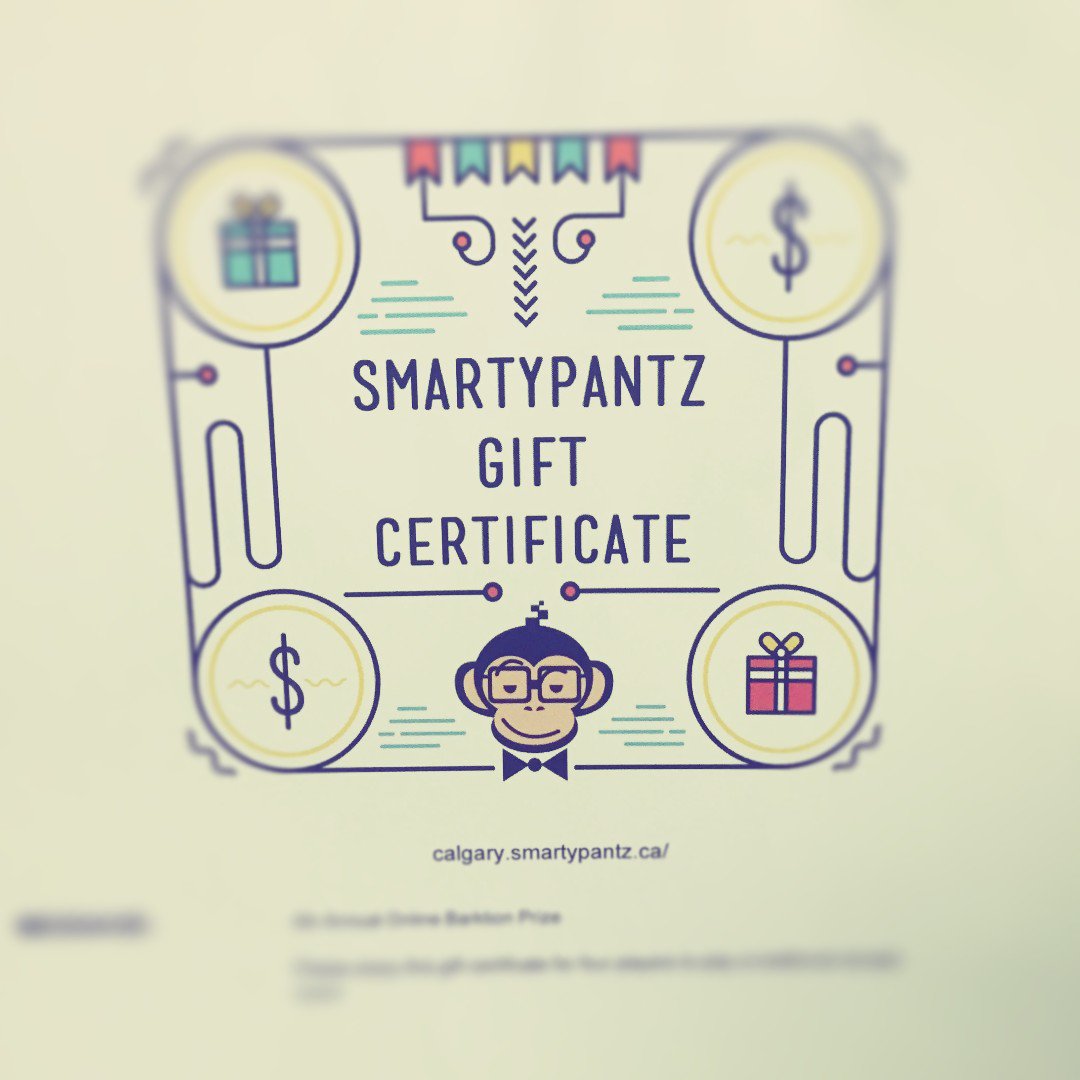 PALSCalgary's tweet photo. Thank you @SmartyPantzYYC for donating to the 4th Annual PALS Online FB Barktion!  #smartypantzyyc #palspets #barktion #yycfundraise #escaperooms https://t.co/aazLSixznl