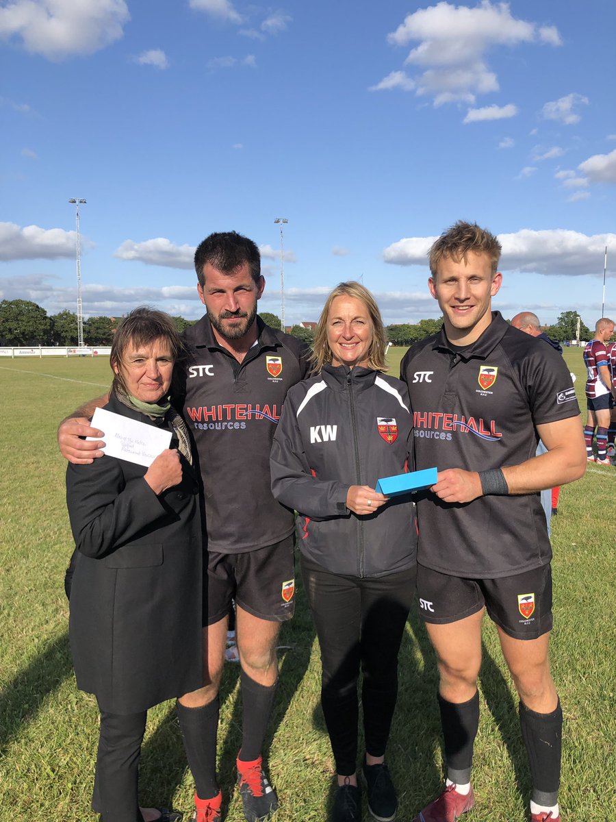 ColchesterRFC's tweet photo. Coaches’ player of the match, sponsored by #HarrysBarAndKitchen, was awarded to Oly Pickett, and the Partner’s player of the match, as chosen by @KimWate53284273 was James Crozier #ComeOnCol https://t.co/RsmntLQ0Hh