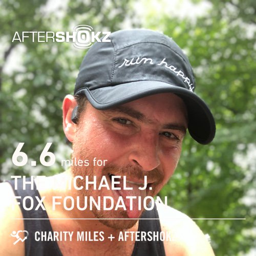 6.6 <a href="/CharityMiles/">Charity Miles</a> for <a href="/MichaelJFoxOrg/">michaeljfox.org</a>. Thx <a href="/Aftershokz/">AfterShokz</a> for sponsoring me. #ShokzMiles charitymiles.org/aftershokz