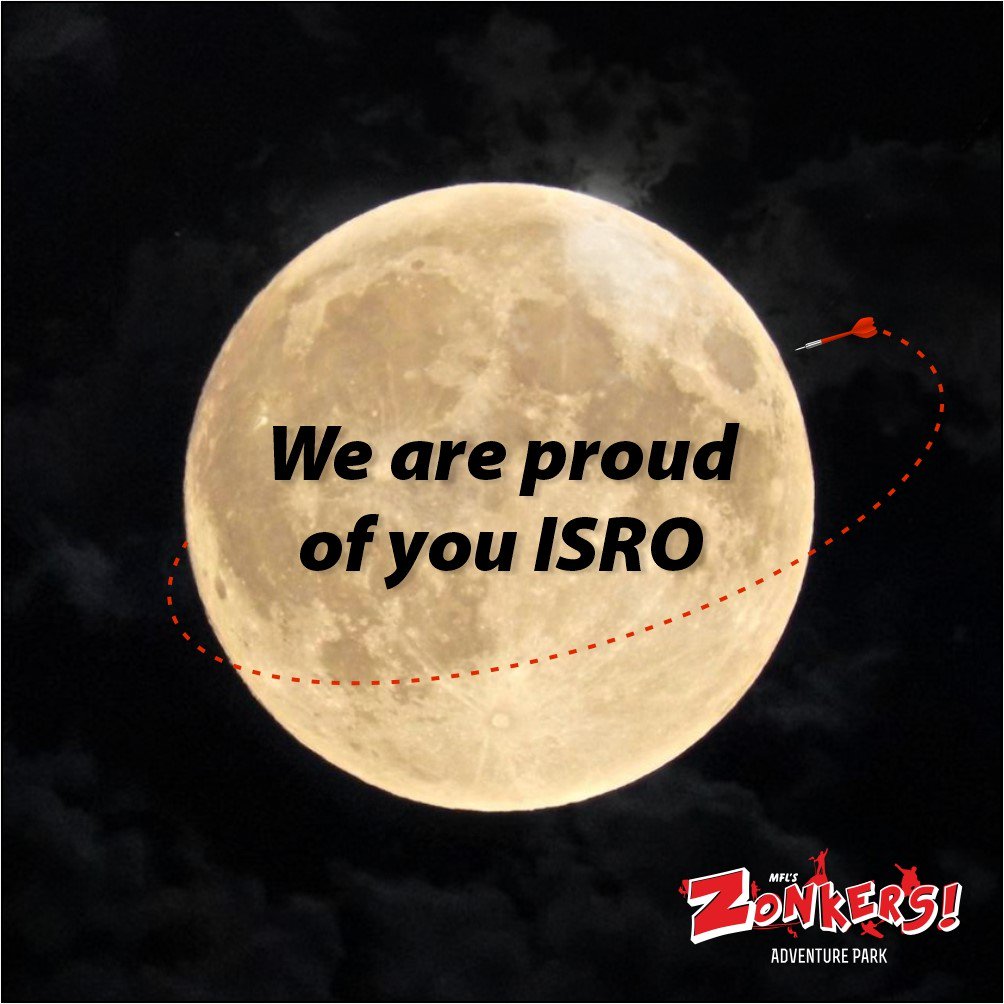 ZonkersP's tweet photo. We were just a dart away from the dark! Although the communication disconnected, but our hope and faith as a nation surely reconnected! More power to you, #ISRO #IsroPerGarvHai #isrorocks https://t.co/0vIUKaUH1T