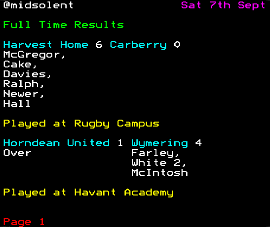 MidSolent's tweet photo. Results and scorers from today's opening weekend in the @MidSolent https://t.co/0ijTF5uI9X