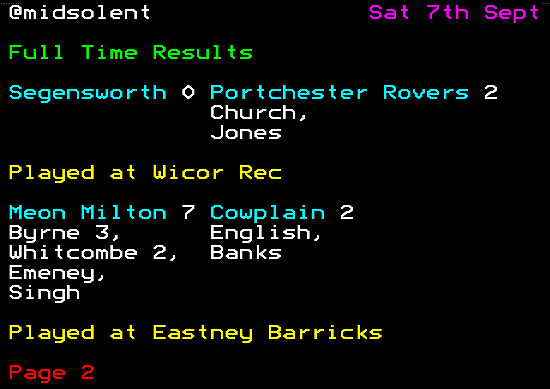 MidSolent's tweet photo. Results and scorers from today's opening weekend in the @MidSolent https://t.co/0ijTF5uI9X
