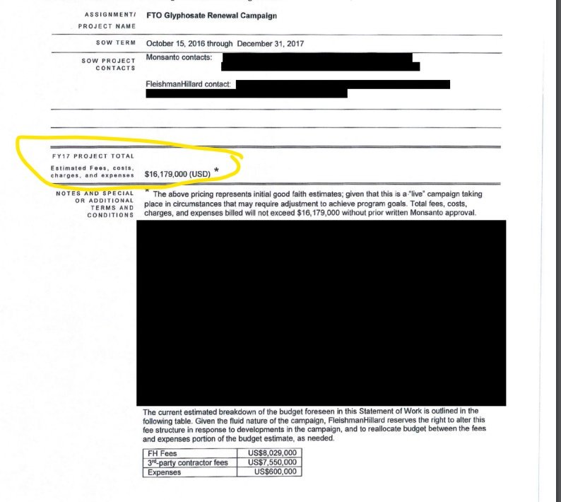 careygillam's tweet photo. Some interesting nuggets in @Bayer investigation into Monsanto's European 2016-2017 glyphosate renewal efforts. And a question: How "grassroots" is a farmer group if it's set up by, supported and amplified by a corporate PR firm for Monsanto? https://t.co/Cigj255mIW https://t.co/q6oTd3q2fq