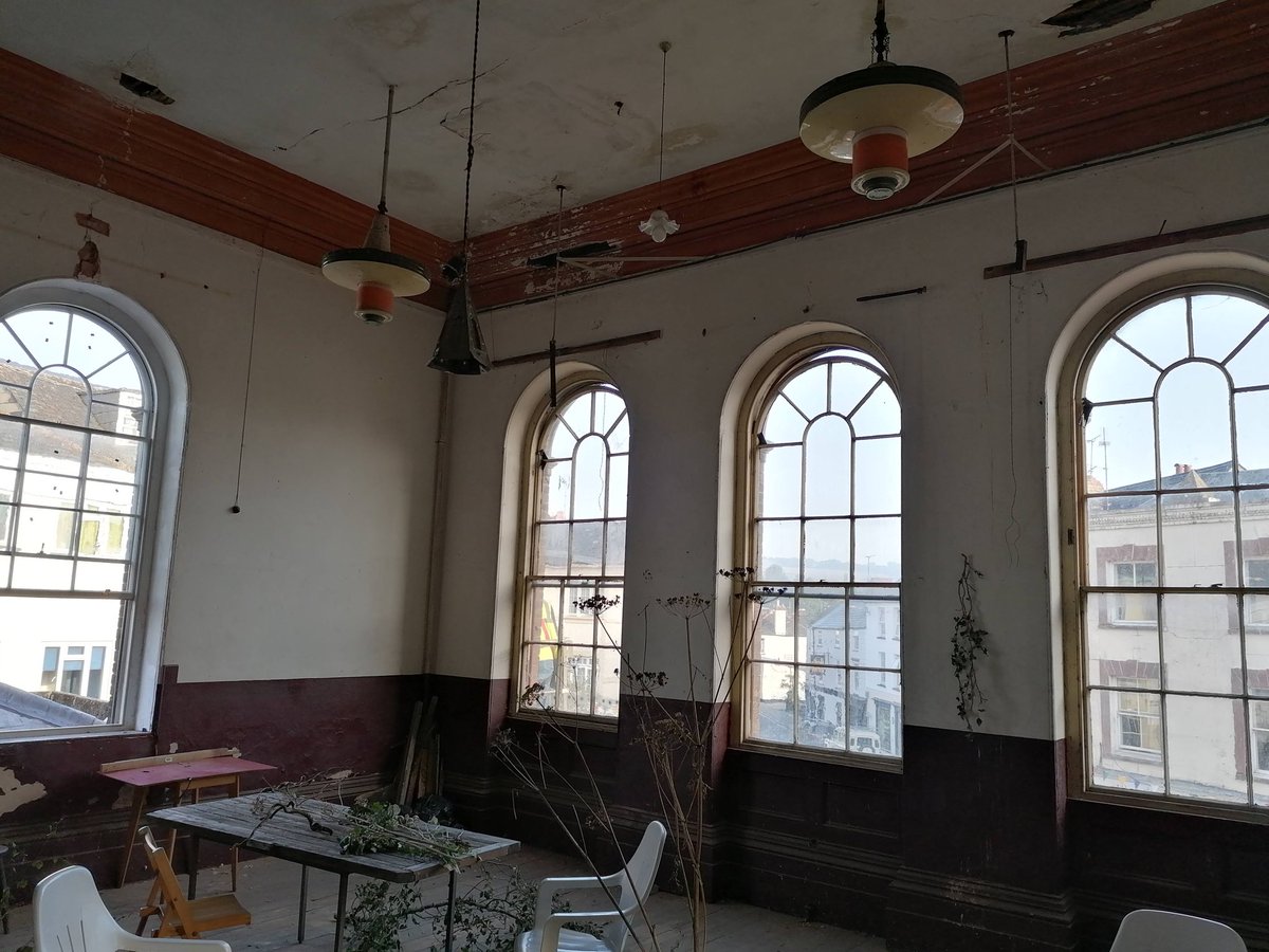Excited to open our doors during #10ParishesFestival starting tomorrow! Come see the hall with its windows uncovered for the first time in over half a century and enjoy ⁦<a href="/BlueShedFlowers/">Jan Boddington</a>⁩ #wilding floral installation which will be revealed at 10am! 🌿❤️
