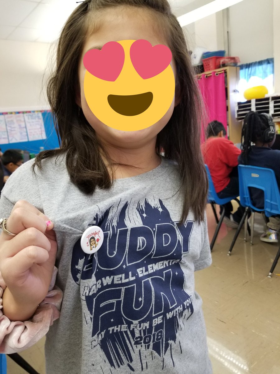 Primary_plush's tweet image. Thanks to stickermule and it&apos;s great deals I have a new way to promote perfect attendance every week!!!!
@stickermule @harwellelem 
Here all week? Wear a &quot;purrrrfect attendance&quot; pin with your teachers face on it lol