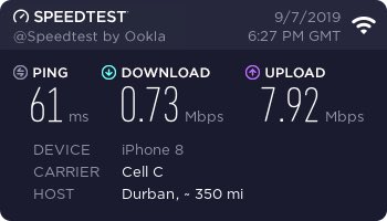 edgoodier's tweet photo. @CellC_Support 4G/LTE connection in Grahamstown/Makanda dropped significantly in the last few weeks - please investigate? https://t.co/zMCCEPKll8