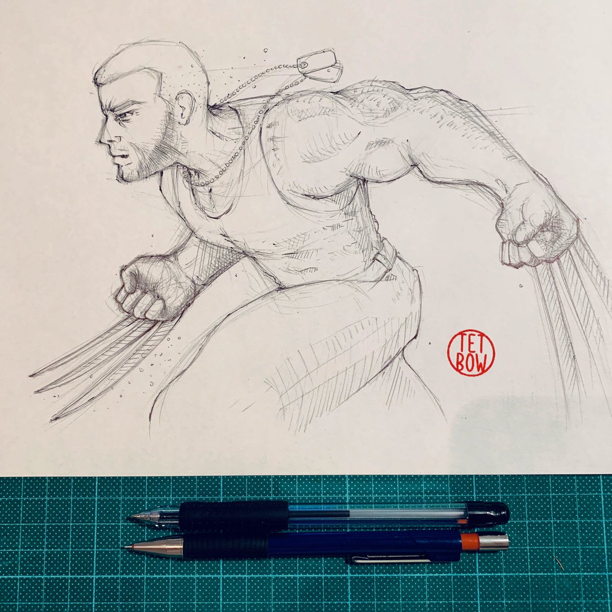 tetbautista's tweet photo. #sketch #quicksketch #sketchbook #pencilsketch #ballpensketch #fanart #angry #sketchpad #wolverine #logan #instaartist #sketchgram #xmen #pinoyartist #dxbartist #tetbow https://t.co/NYAR8jqOKb