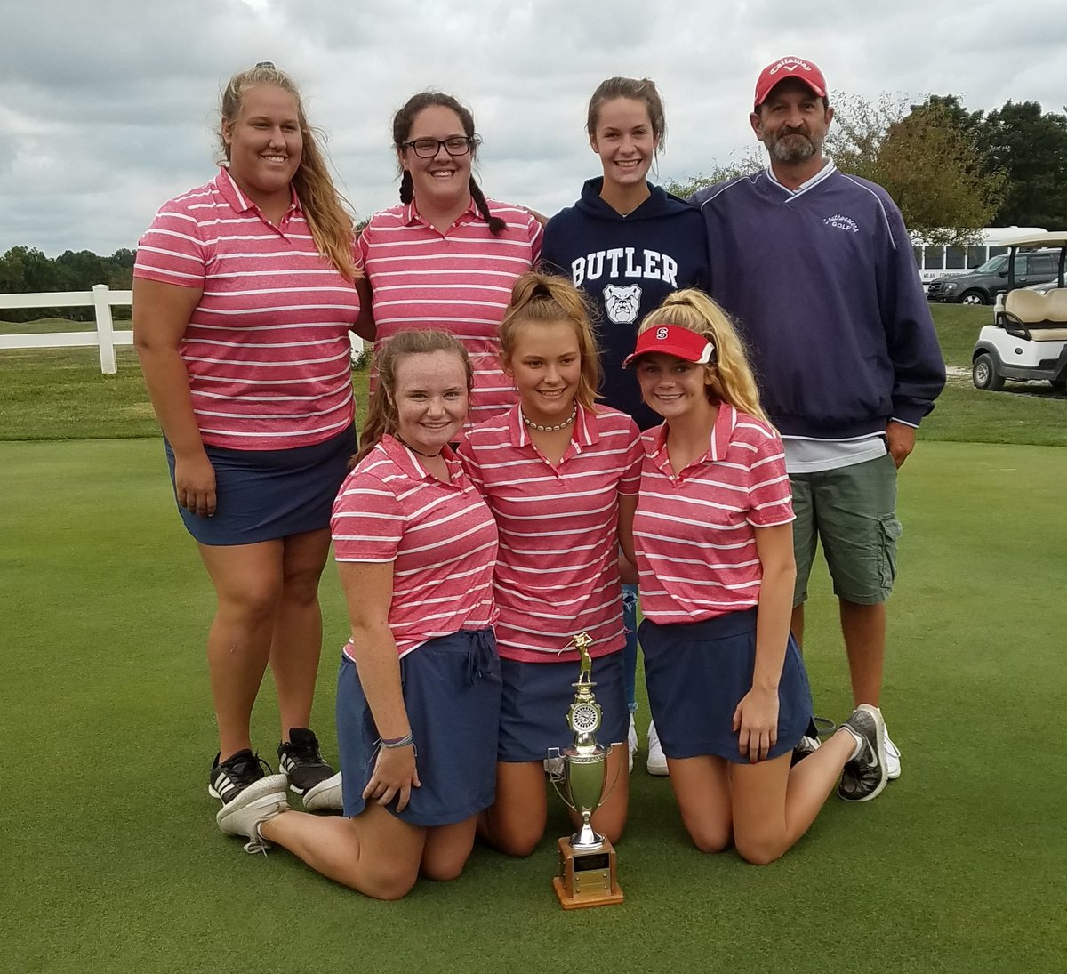 CampbellSports's tweet photo. Southwestern shoots a 362 to win its 3rd-straight ORVC girls golf title. Rebels' Belle Crawford medalist with an 84, which included a hole in one on No. 4. Congrats! https://t.co/39AcuQS9Dg