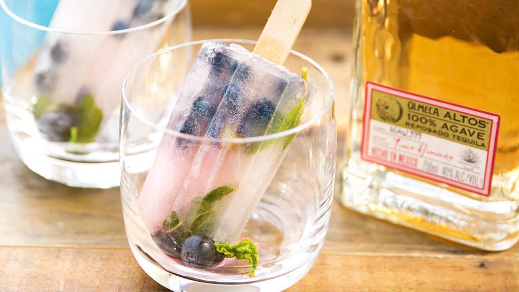 Q: Best end of summer treat? A: Altos Tequila Blueberry Mint Ice Pops. bit.ly/30BsXXE