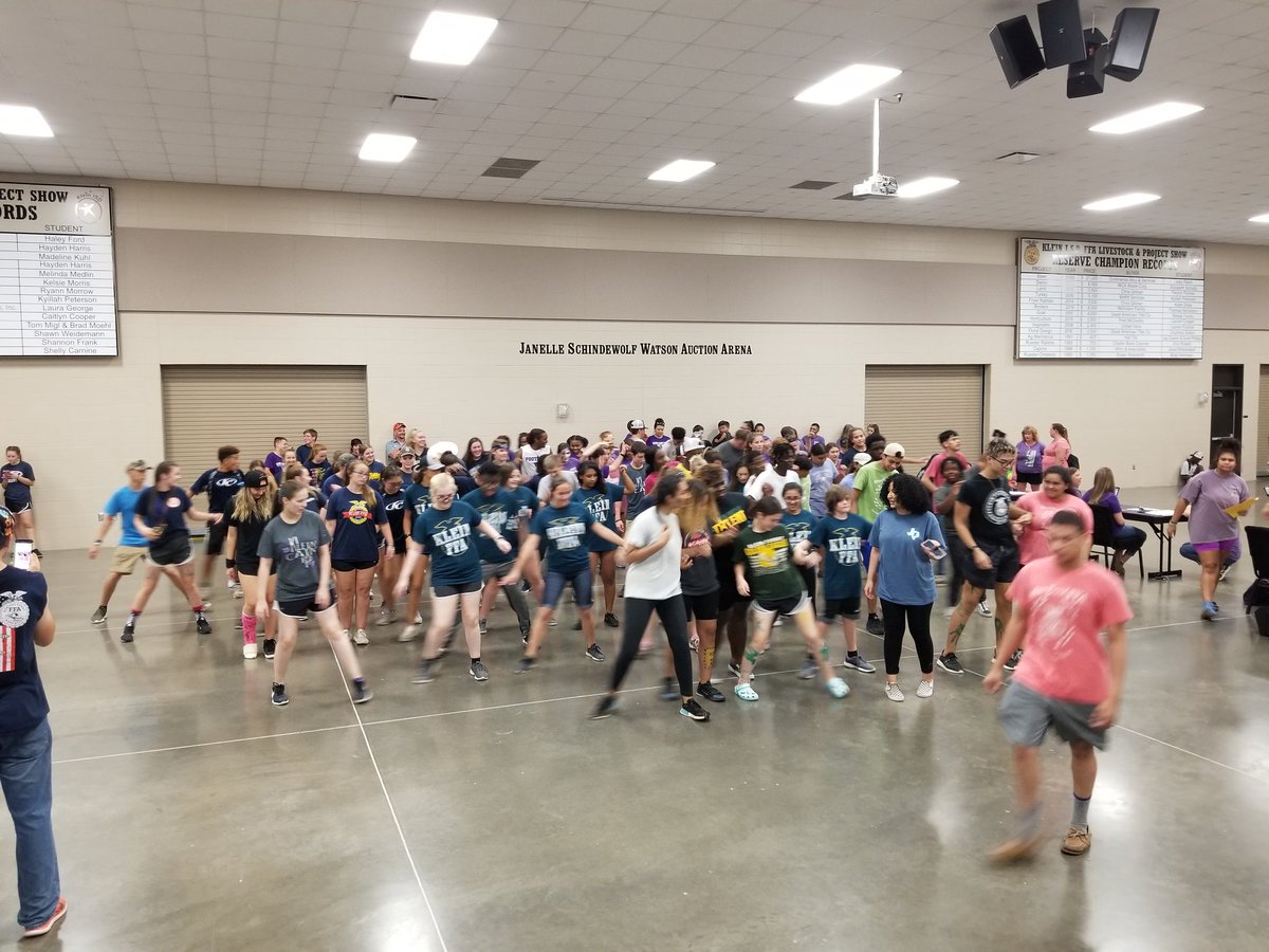 Klein FFA (@klein_ffa) on Twitter photo After a morning of competition it was fantastic to see FFA students from around the district come together to have fun and dance.<a href="/jenny_mcgown/">Dr. Jenny McGown</a> <a href="/JessicaHaddox/">Jessica Haddox</a> <a href="/KleinCollinsFFA/">Klein Collins FFA</a> <a href="/OakFFA/">⭐️Klein Oak FFA⭐️</a> @KleinForestFFA <a href="/KleinCainFFA/">Klein Cain FFA</a> <a href="/KleinHigh/">Klein High School</a> After a morning of competition it was fantastic to see FFA students from around the district come together to have fun and dance.<a href="/jenny_mcgown/">Dr. Jenny McGown</a> <a href="/JessicaHaddox/">Jessica Haddox</a> <a href="/KleinCollinsFFA/">Klein Collins FFA</a> <a href="/OakFFA/">⭐️Klein Oak FFA⭐️</a> @KleinForestFFA <a href="/KleinCainFFA/">Klein Cain FFA</a> <a href="/KleinHigh/">Klein High School</a>