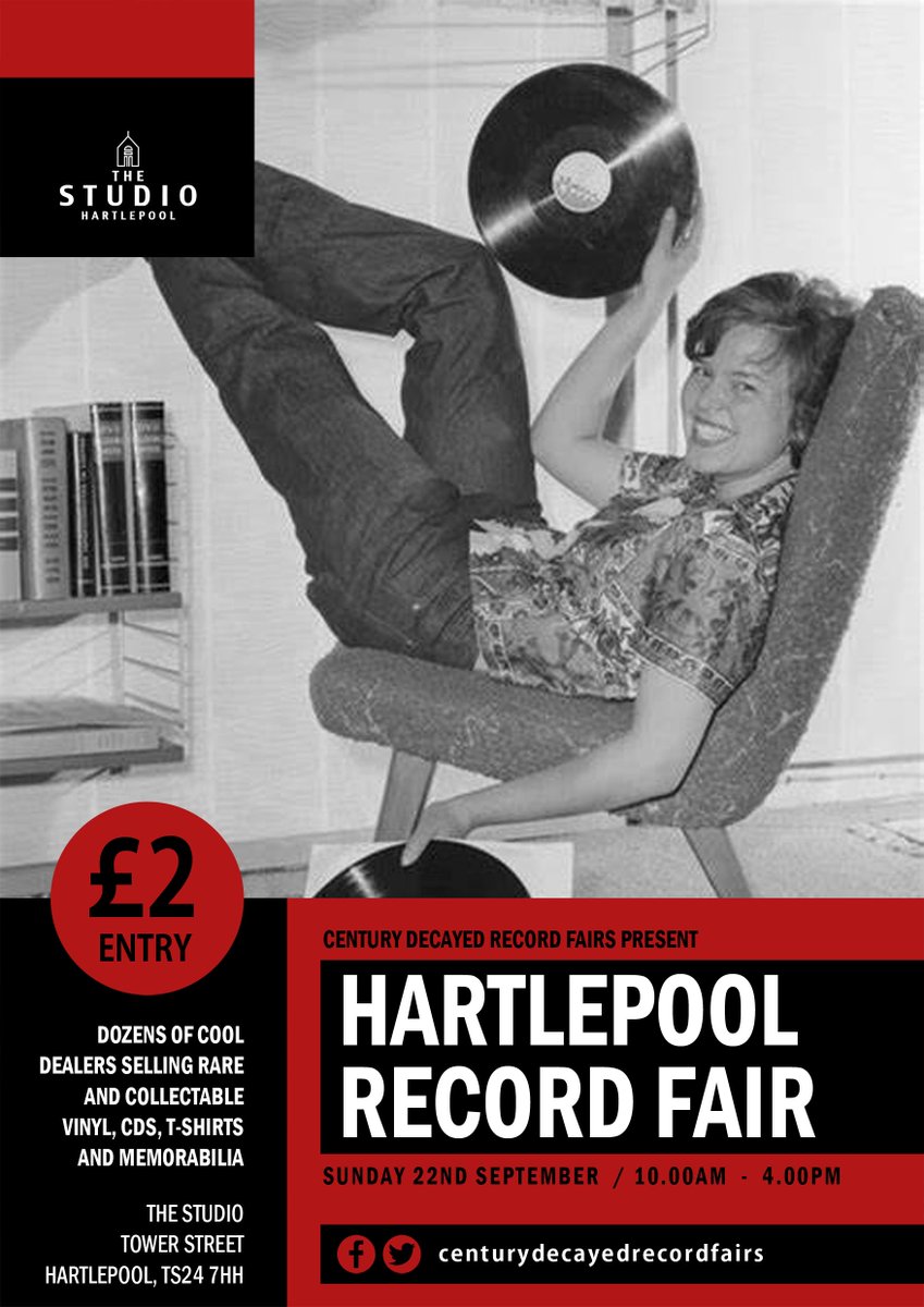 centurydecayed's tweet image. We're back in Hartlepool on Sunday 22nd September with a great selection of dealers
#hartlepool #Cleveland #vinylrecords