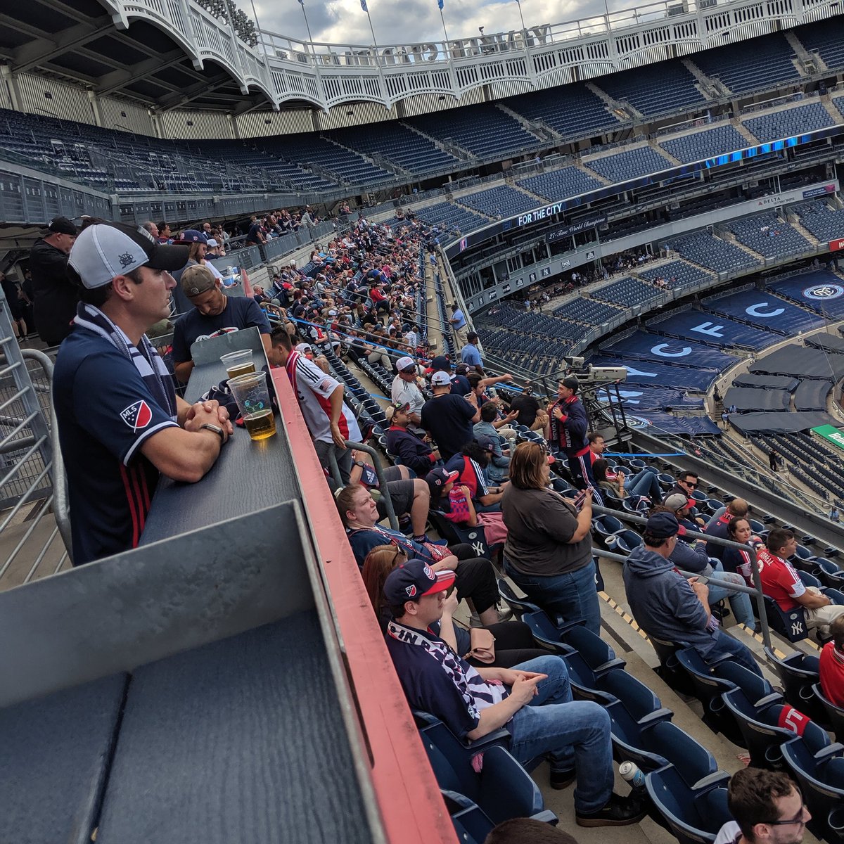 Over 700 #NERevs fans have made the trip to the Bronx. #ridersoverhere