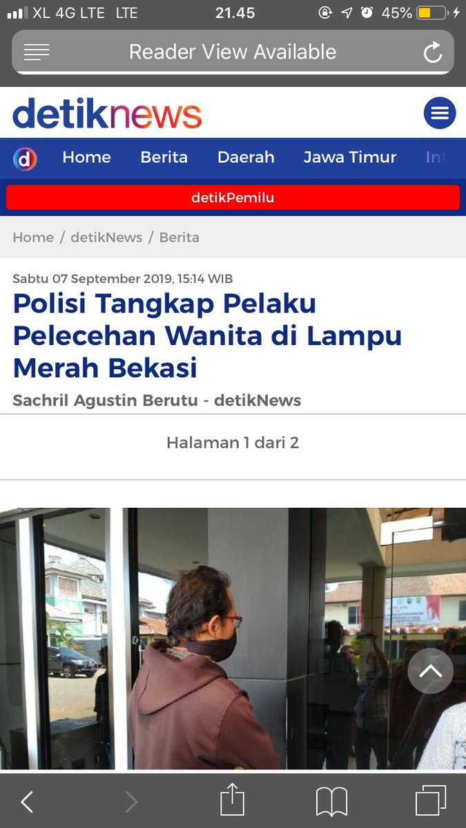 <a href="/indahsutet_/">indah</a> Terimakasih atas laporannya, bersama polres metro bekasi pelaku tindakan pelecehan saat ini telah diamankan. Semoga tidak ada lagi kejadian seperti ini, bila ada kejadian seperti dan tak sanggup melawan, silahkan laporkan dan berani meminta pertolongan kepada sekitar agar jera.