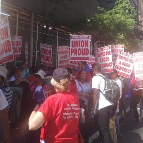 PSC_CUNY's tweet photo. Thank you to all those who came out today and marched with us at the Labor Day Parade! #LDP2019 #UnionYes #UnionProud #UnionStrong #1U #StrongerTogether #BuildingWorkerPowerTogether https://t.co/6UMVdvpqpt
