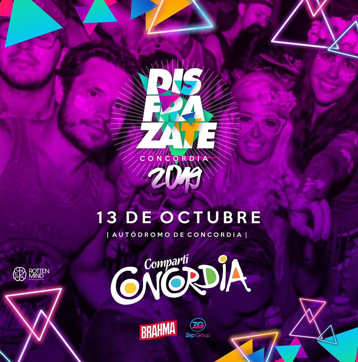 ConcordiaERios's tweet photo. Falta muy poco para volver a vivir una nueva edición del #disfrazate2019 en #Concordia‼️
📅 13 DE OCTUBRE.
Autódromo Ciudad de Concordia .
📣Y vos... ¿De qué te vas a disfrazar?
#CompartiConcordia #disfrazate2019
#VenisVolves #Concordia #Turismo #EntreRios @Disfra_Zate https://t.co/wYNiODlWn2