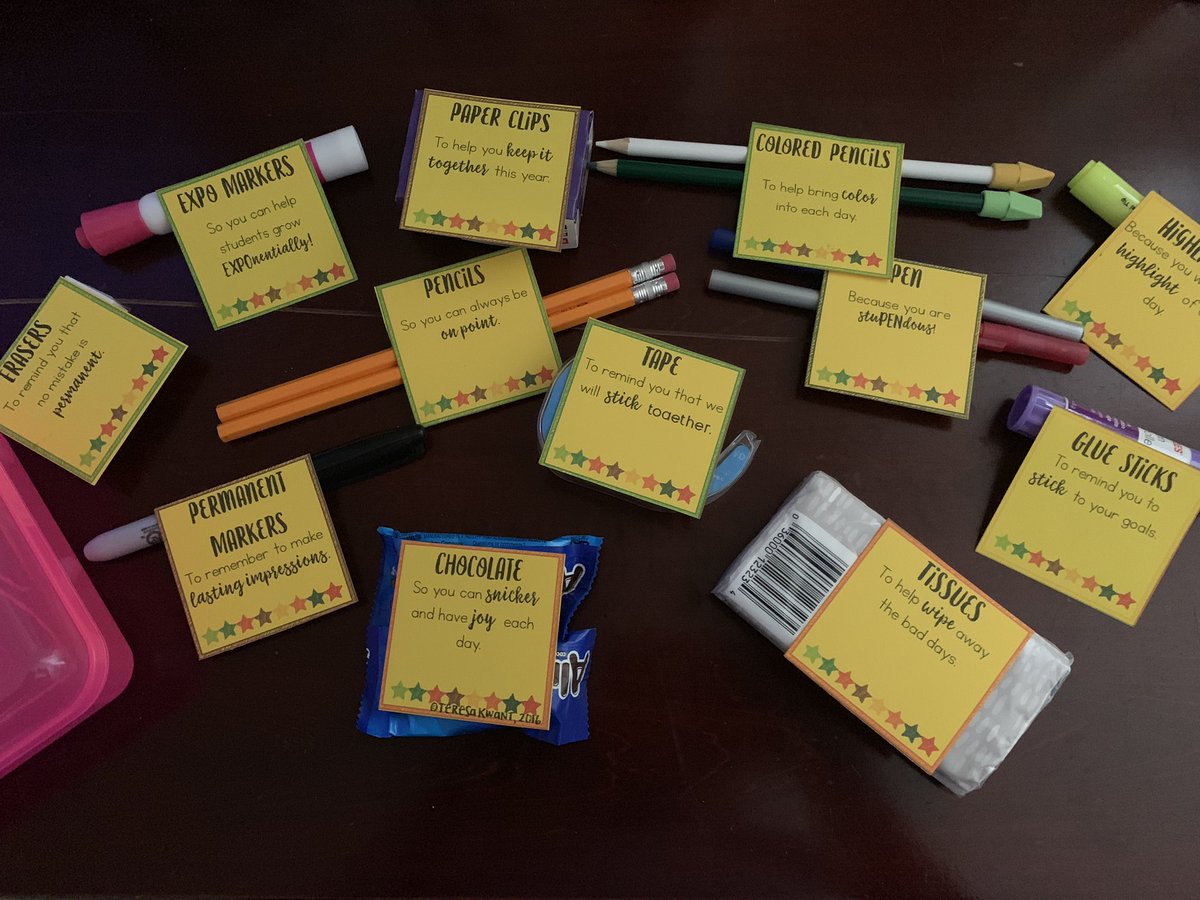 COMeally's tweet photo. So excited to be apart of such a great program, which helps teachers of color pursue/continue degrees in Education. Love this gift of supplies I got to start the year off right! #TOCII #NYSDeptOfEducation https://t.co/xkYX0CJMeK