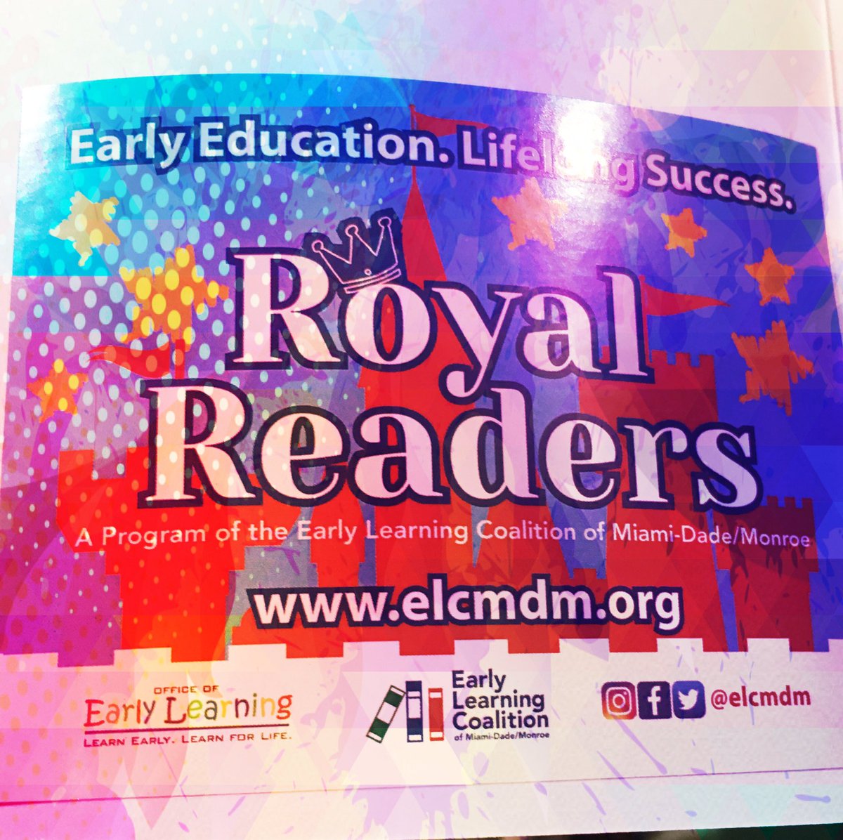 ELCMDM's tweet image. Be a #royalreader pick up a book 📚 for your child at our booth! #elcmdm #tctfamilyexpo