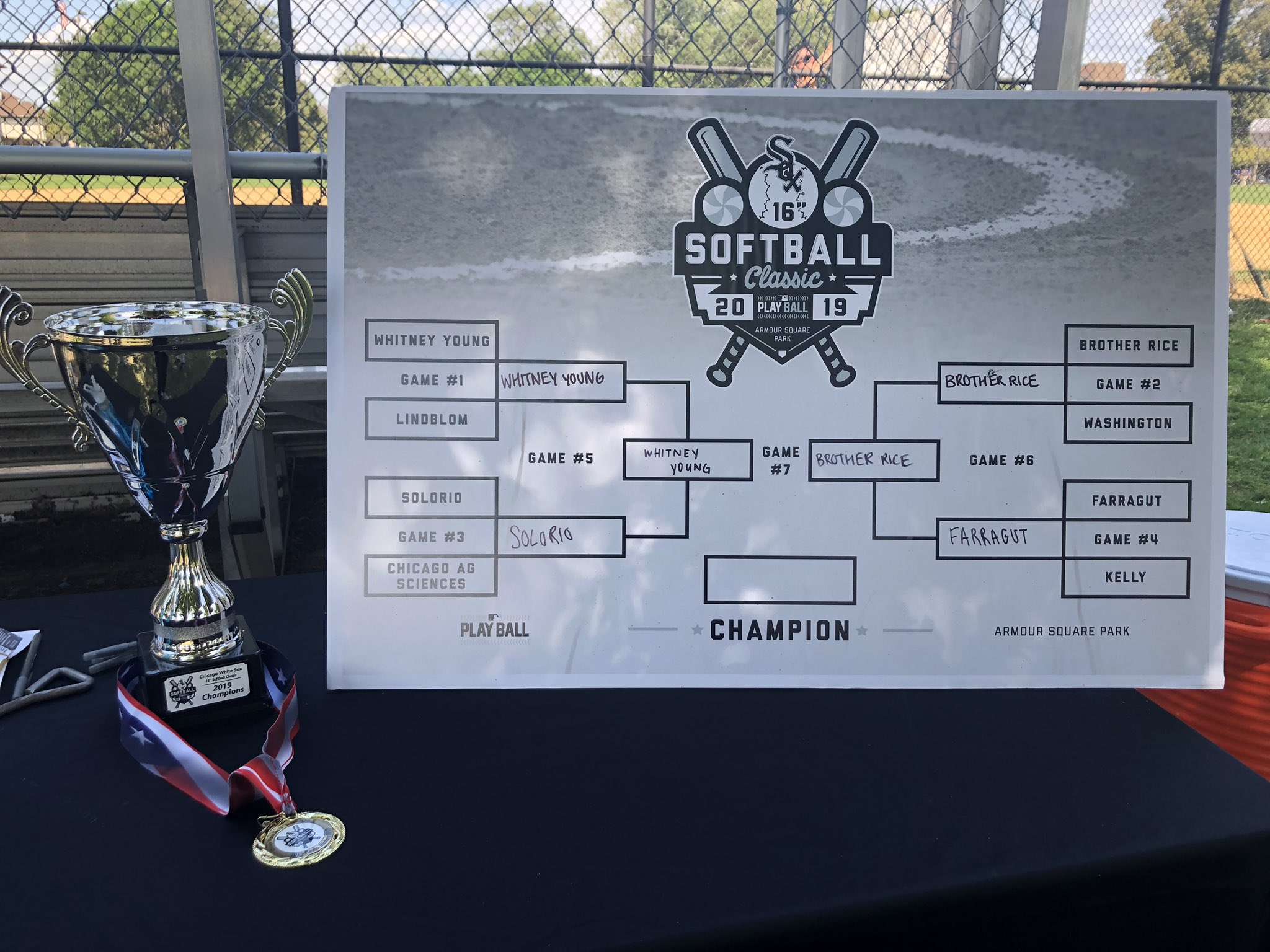 Chicago White Sox on Twitter: "Today the White Sox are hosting a 16”  softball tournament with local high schools at Armour Square Park in  celebration of MLB's #PlayBall initiative. https://t.co/G2jT2Ix6hr" /  Twitter