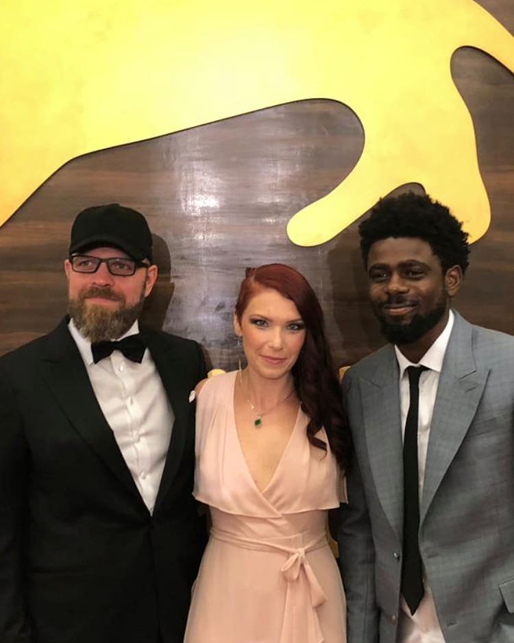 Cacciuttolo_L's tweet photo. Reward for movies in VR :
Ricardo Laganaro for A Linha, best VR experience, Cécile Tricart for The Key, best VR and Joël Kachi Benson with Daughters of Chibok, best VR story.
#vrroom #vr #reward #movies #thekey #alinha #daughtersofchibok https://t.co/RXr5Poobod