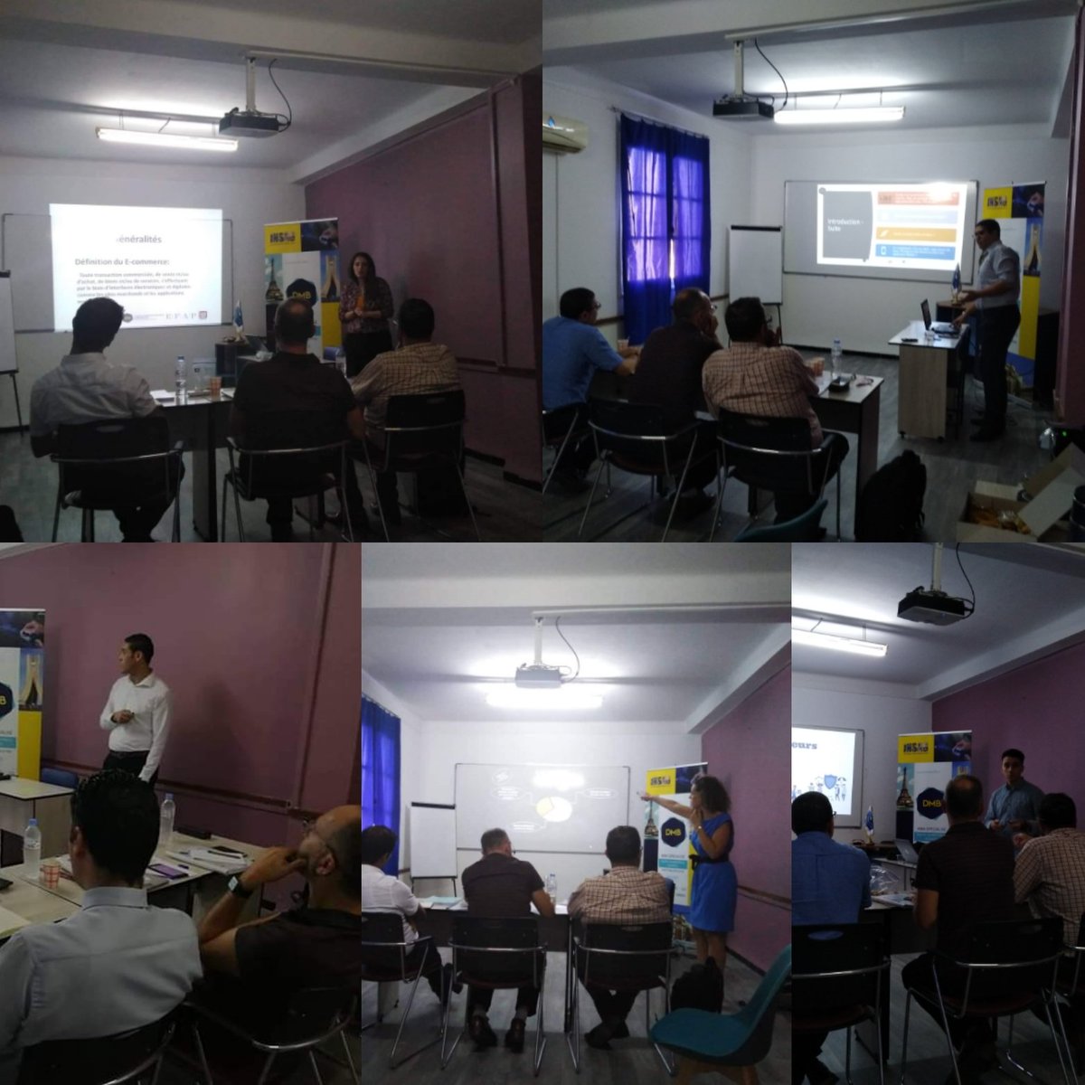 INSAGAlgerie's tweet photo. #GoGoGo  1ère Journée des soutenances #mbadmb de la première promo Digital Marketing et Business #efap #insag 
Des mises en pratique autours des thèmes #ecommerce #inboundmarkeing #Transfo_Num #Digitalisation #Comparateurs 
La suite demain 🤩 ...Restez en veille, to be continued https://t.co/BizUMRmJZZ