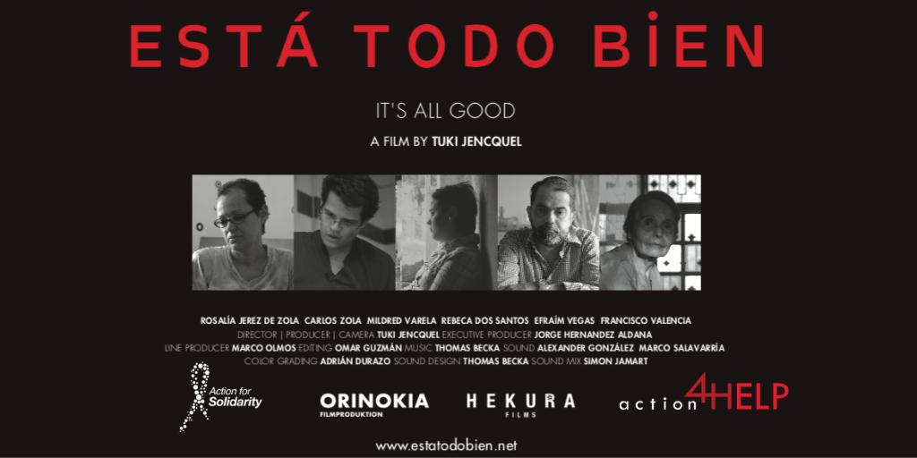 Action4Help's tweet photo. ESTÁ TODO BIEN, una película de Tuki Jencquel, cuenta las dificultades de cinco personas debido a la carencia de medicinas en un país con un sistema de salud colapsado #Venezuela. 

13sep-6:00pm en @gablescinema a beneficio de @Action4Help 

Más info en: https://t.co/t97vIyGBrN https://t.co/dLD9k0b5uR