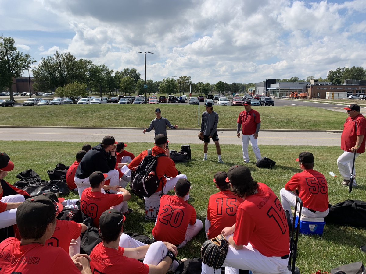 WindsorSelects's tweet photo. Selects Alum @ldiluca22 & @kimanibailey took a few mins to speak to our 18u team about the #JucoRoute and playing for @TriCBaseball #SelectsInCollege #RoleModels https://t.co/E1CQfWO0sT