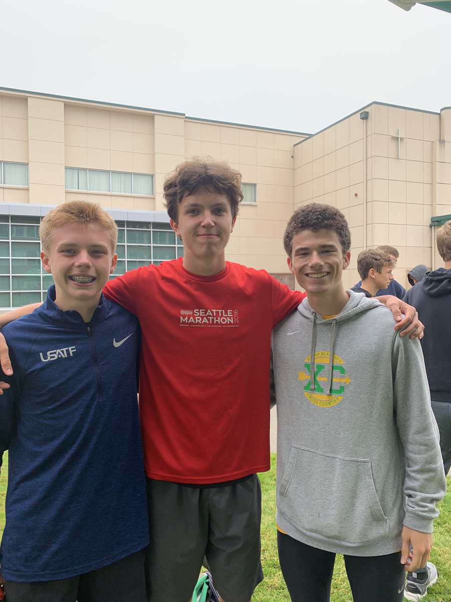 Top three finishers for the boys lake race were 1) Kai Gundlach 2) Michael Lewis 3) Will Schneider. Great job braves!