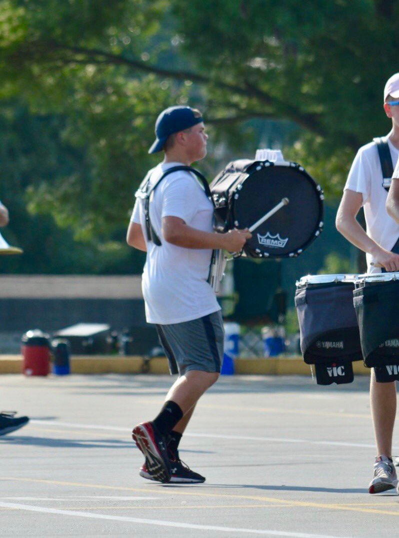 CastleLacrosse's tweet photo. Wishing our goalie Chase Weigand GOOD LUCK this evening at his first band competition with the Castle Marching Knights! They perform tonight at 9pm, at Central High School! #multitalented #itsallaboutthatbass #castlepride https://t.co/gTZD8R5bZE