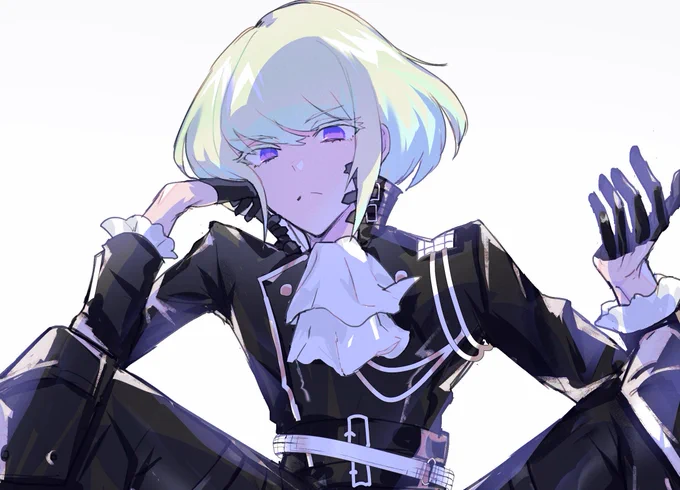 プロメアみた記念🔥リオの座り方好きすぎ 