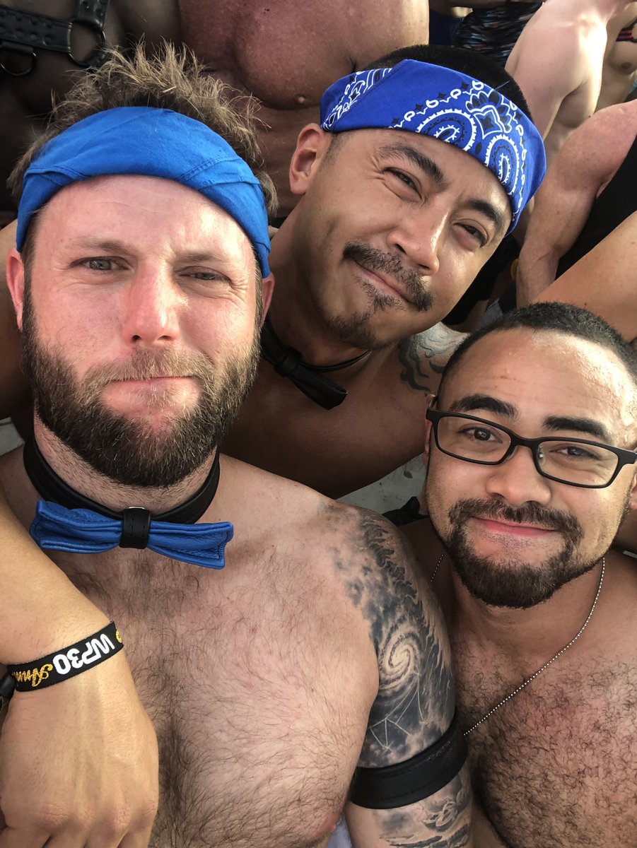 GogoJoeJoeGD's tweet photo. Missing these two wonderful men. Canโt wait to spend time with them again real soon. Love you both. ๐๐๐ #wpps30 #throwback #whitepartypalmsprings #tdance #gaymuscle #musclebear #muscleboys #palmsprings @thecoachpineda https://t.co/N9jzZSOvxT