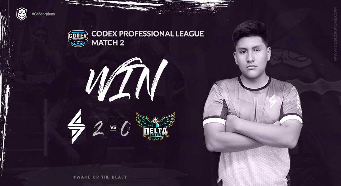 🦂| #Victoria
🗡️| @CPL_GG 
📰| 2-0

Lastimosamente , nos llevamos el encuentro ante <a href="/DeltaStarsGG/">Delta Stars</a> por W.O , seguiremos entrenando para cuando nos volvamos a encontrar , GG.

#WakeUpTheBeast