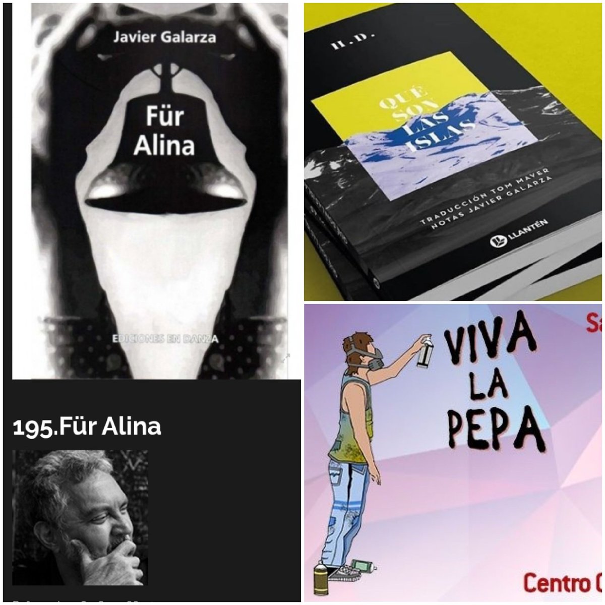 javiergalarza7's tweet photo. Estos dos queridos libros están disponibles en VIVA LA PEPA, Sábado y Domingo en Centro Cultural Nuestra América, Perón 3390. @LlantenEditora #edicionesendanza https://t.co/4r2XbYfM4e