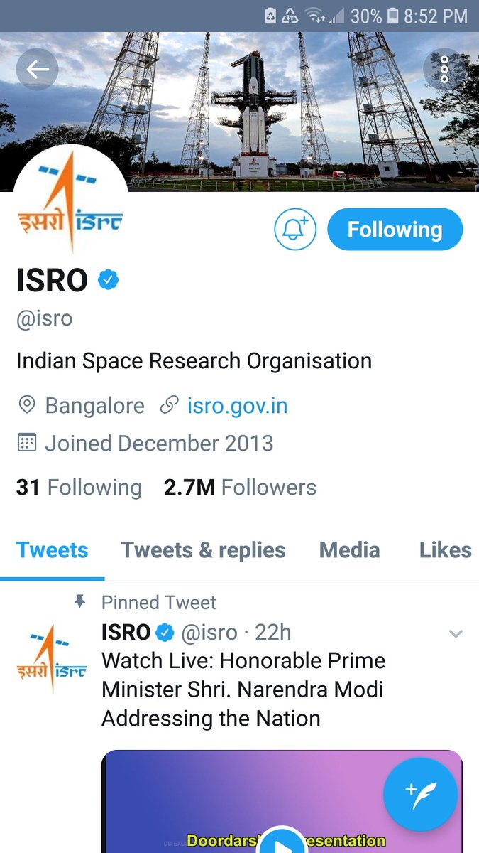 exiledHindu's tweet photo. Dear 🇮🇳,

We are one of the most @Twitter
using country, still #Nasa
has more followers than @isro
Why ?
... come support them by following, praising them when they share their thoughts/work.

NUMBER is STRENGTH,
why stay behind...🇮🇳🇮🇳🇮🇳

@PMOIndia
@PIB_India
@narendramodi_in https://t.co/W2v7WI8jXc