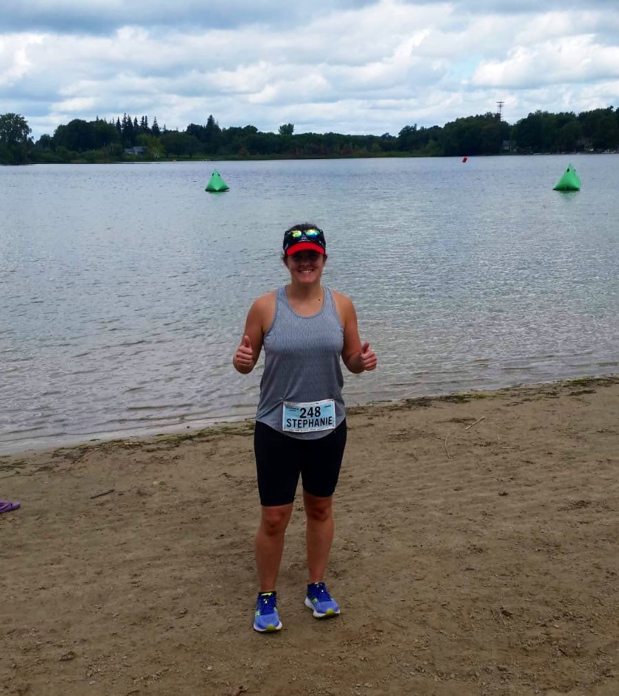 WesternUEmerg's tweet photo. WOW! A huge congrats to our own PGY-1 @stephchilts for completing her first triathlon today! A big accomplishment for her 3rd month of residency 🙌🙌🙌🏆🏅🎖 #rockstar #wetsERn #keepsmewell @CAEP_Wellness @CAEPResidents https://t.co/zZy8GmPK34