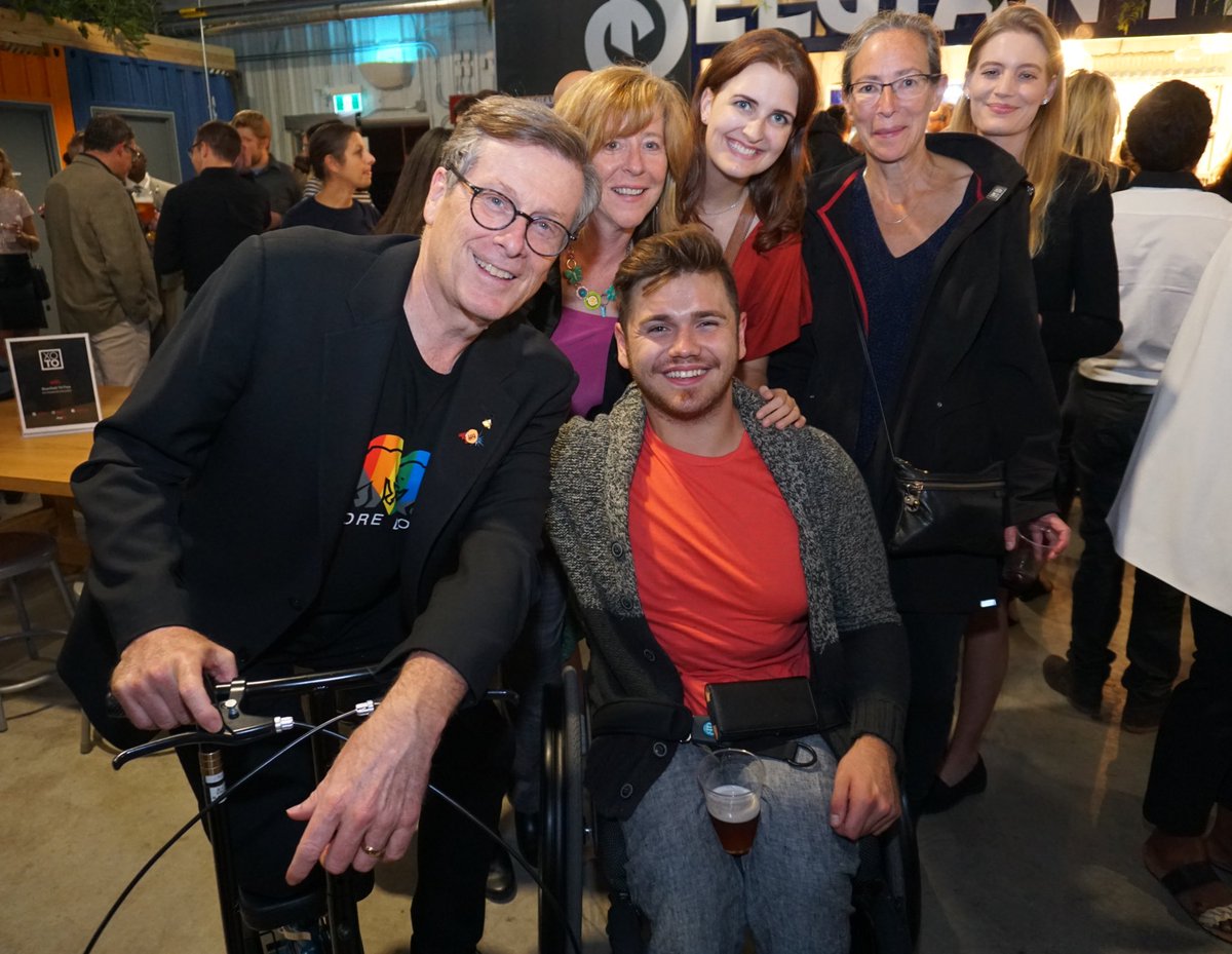 Very awesome to have Mayor <a href="/JohnTory/">John Tory</a> meet ACTRA Toronto member <a href="/GeorgeAlevizos_/">George Alevizos</a> at #xoTO tonight and discuss our thriving film industry and representation for all! #ACTRAspotlight #MadeHereSeenEverywhere