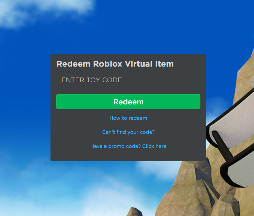 Roblox Toys Redeem Promotion