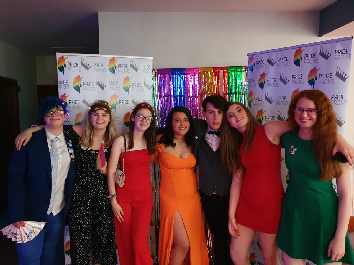 StrathavenAcad's tweet photo. A group of our pupils had an amazing night at the #prideproms event in the Radisson Blu Hotel in Glasgow. Lots of singing, dancing and general hilarity. What a fantastic event for LGBT+ young people and their allies. https://t.co/g65U3JNVOO