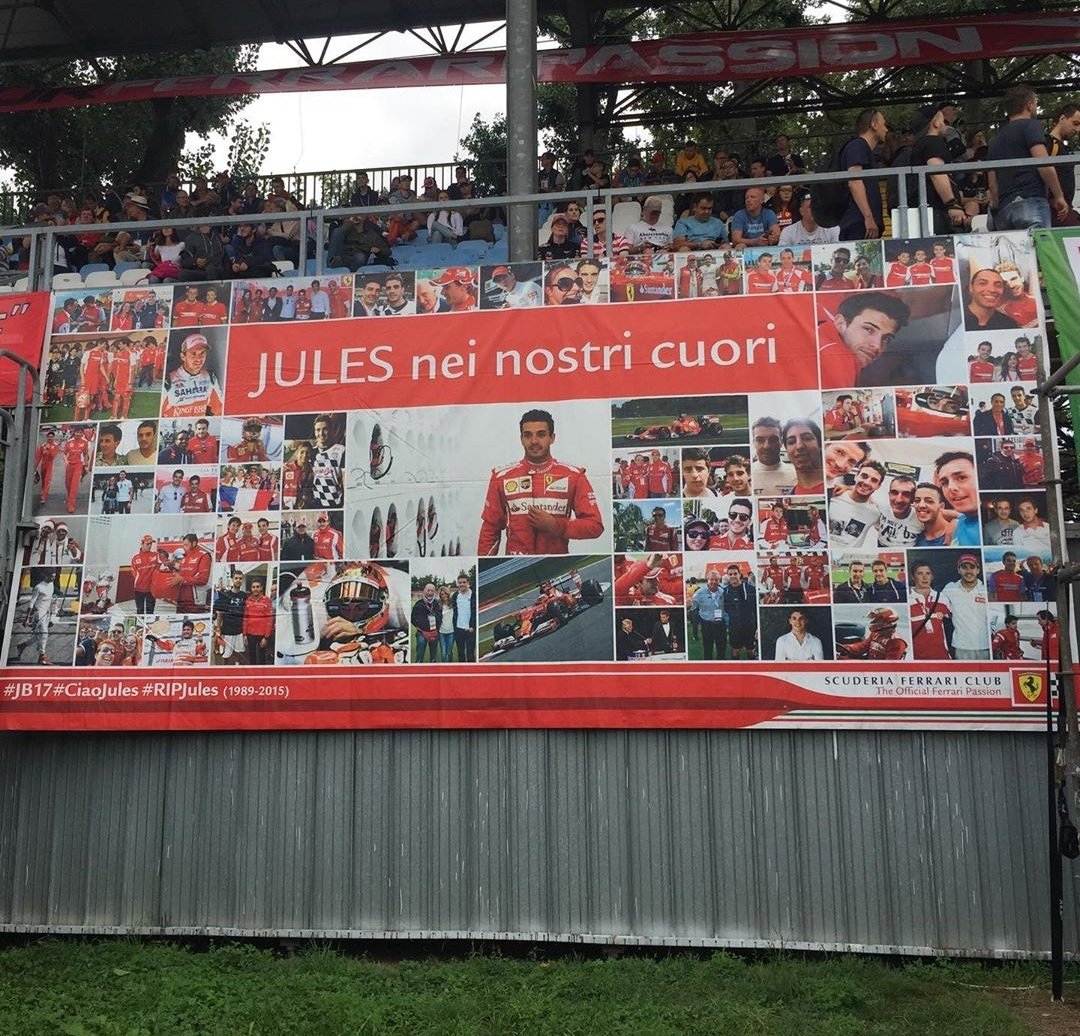 Tifosi Jules Bianchi'yi de unutmadı: ''Kalbimizdesin Jules''

#F1 #Formula1  #ItalianGP  #Italy #italyaGP