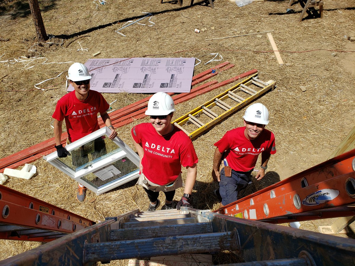ECLaurio1's tweet image. @Delta Atlanta Habitat for Humanity Blitz build. Sept 6, 2019. Delta Legal Team getting it done. #Windowsteam