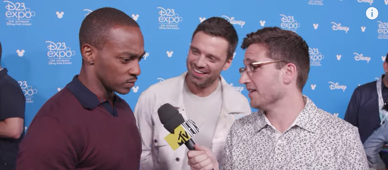 stanwolfseb's tweet photo. I want someone to look at me the way Sebastian Stan looks at @AnthonyMackie . #AnthonyMackie #SebastianStan #FalconAndWinterSoldier https://t.co/P2cAoElga0