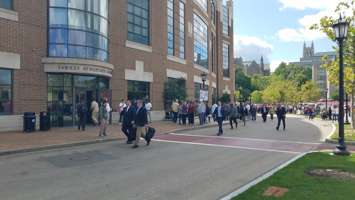 Worked the Plex Tailgate lot today. First time seeing the #eaglewalk as I'm usually working Brighton Tailgate @bcfootball #WeAreBC🦅 #BCvRichmond #BCEagles