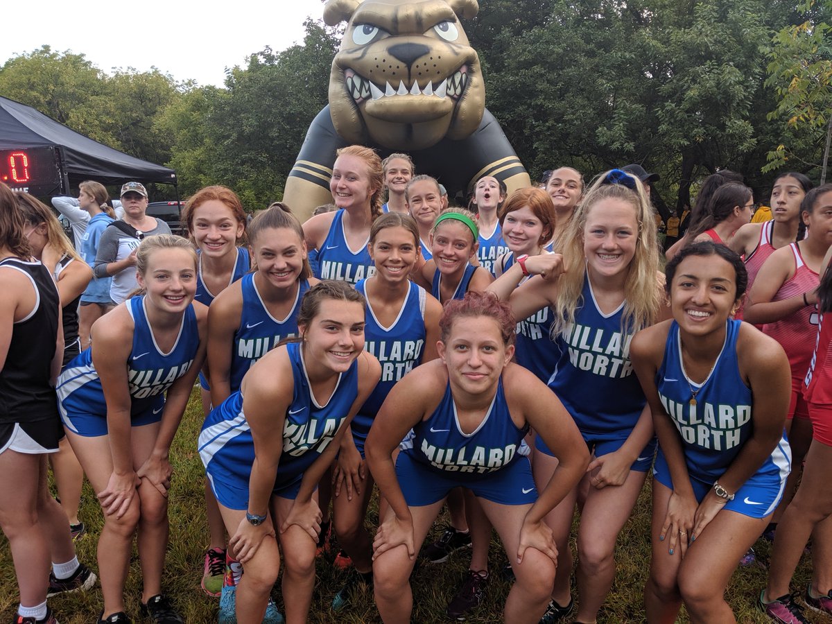 MillardNorth_XC's tweet photo. Allison Louthan WON the girls varsity race and MNXC had medalists in every race at the Burke Invite!  Varsity Boys placed 4th, Varsity Girls 3rd, JV Girls 2nd, and JV Boys 2nd! @MNHSActivities @MillardNorthHS https://t.co/OM5b8XcwGB