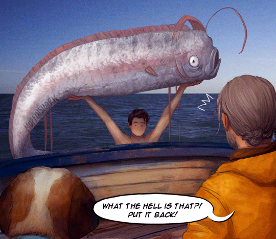 _muffinshark_'s tweet photo. a dumb au that started out as a joke for MerMay but that i'll probably draw more of bc it hits my childhood obsession w/ drawing fish people just right👌 https://t.co/ewBCw579Dp