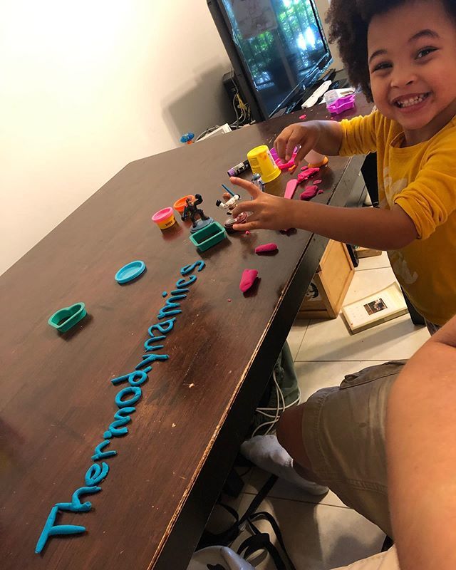 HardingMissions's tweet image. One of Kobi’s favorite words. It all started as a discussion when she was two about why a metal railing was cold. Then one about condensation on her cup. Now At 3 she watches PBS “Crash Course Physics” all the time and has no problem identifying this wor… ift.tt/34vysck